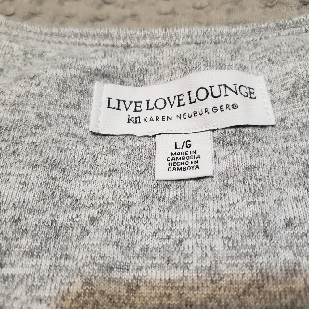 Live Love Lounge Karen Neuburger Purple Floral Pajama Set Large